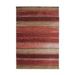 Paris Prix Tapis Jacquard à Poils Courts  Blaze  Rouge. Coloris disponibles : Rouge