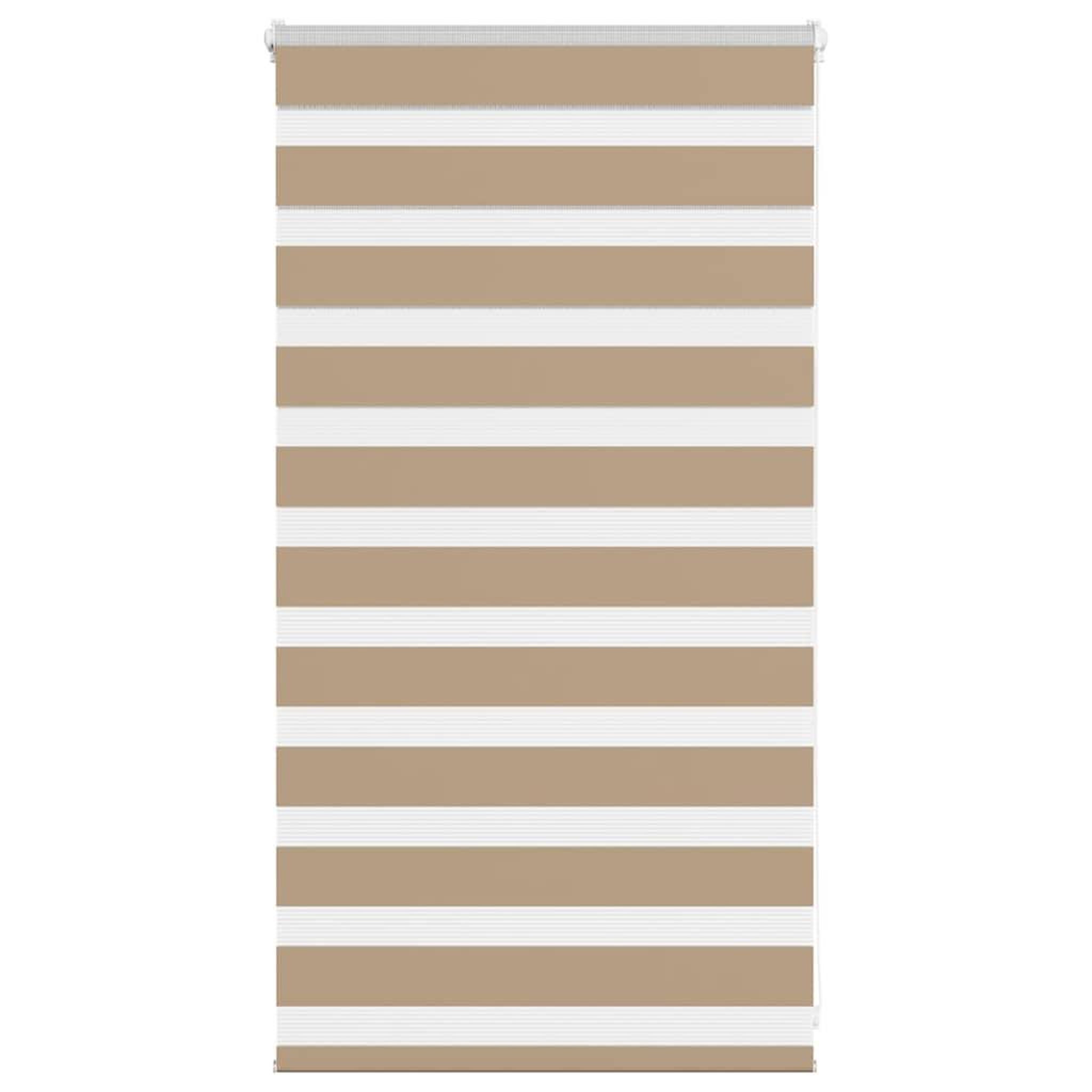 VIDAXL Store zebre marron sable largeur du tissu 80,9 cm polyester