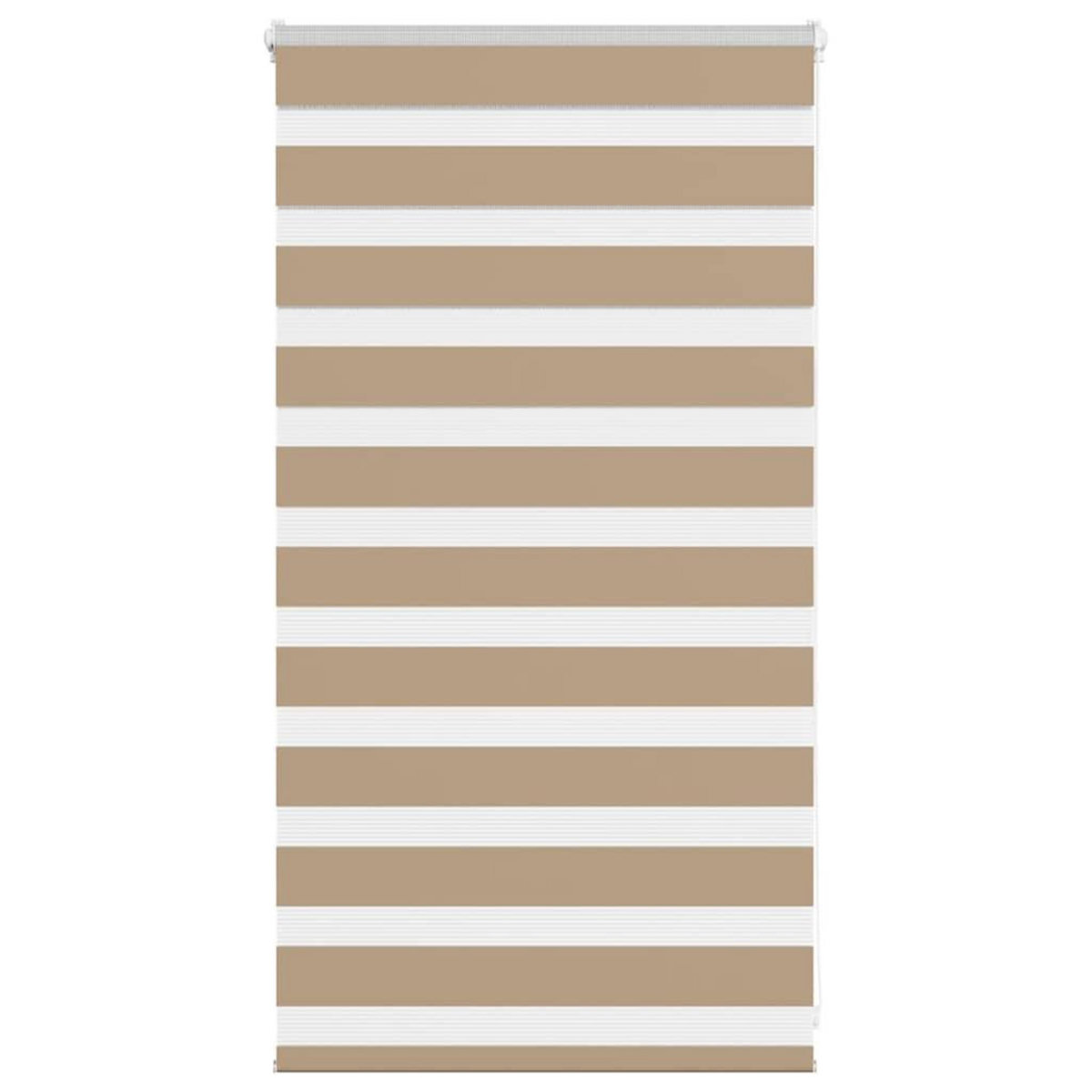 VIDAXL Store zebre marron sable largeur du tissu 80,9 cm polyester