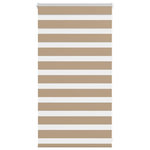 VIDAXL Store zebre marron sable largeur du tissu 80,9 cm polyester