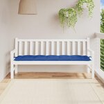 VIDAXL Coussin de banc de jardin bleu royal 180x50x7 cm tissu oxford