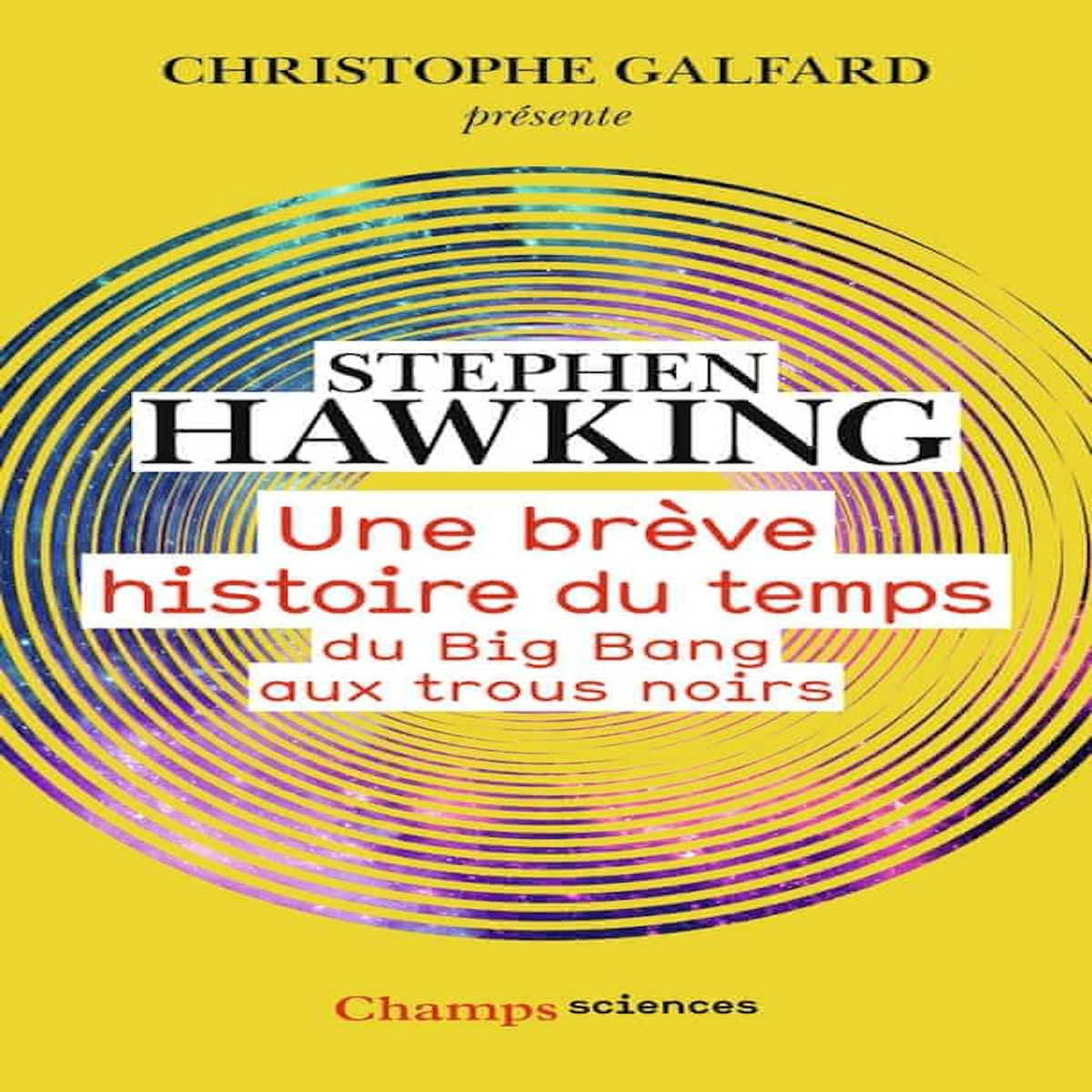 UNE BREVE HISTOIRE DU TEMPS. DU BIG BANG AUX TROUS NOIRS, Hawking Stephen
