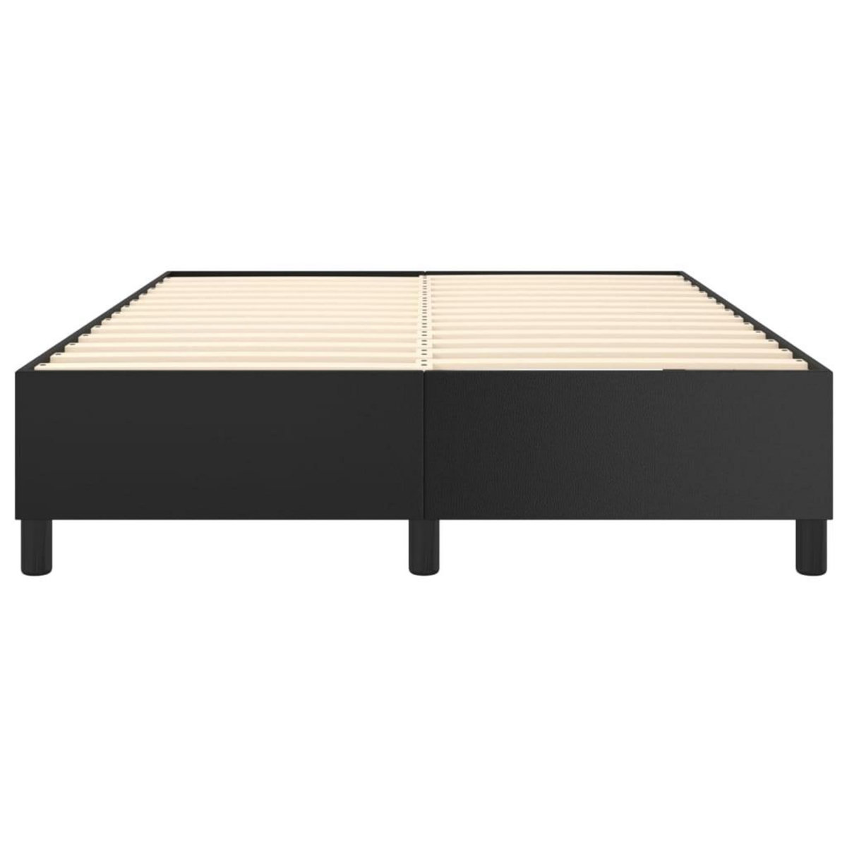 VIDAXL Cadre de lit sans matelas noir 140x190 cm similicuir