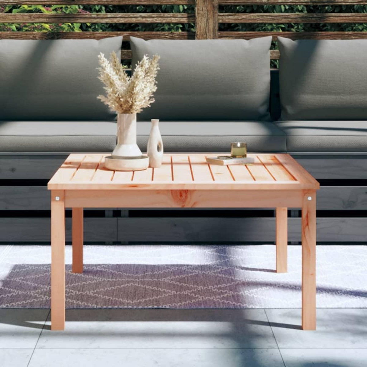VIDAXL Table de jardin 82,5x82,5x45 cm bois massif de douglas