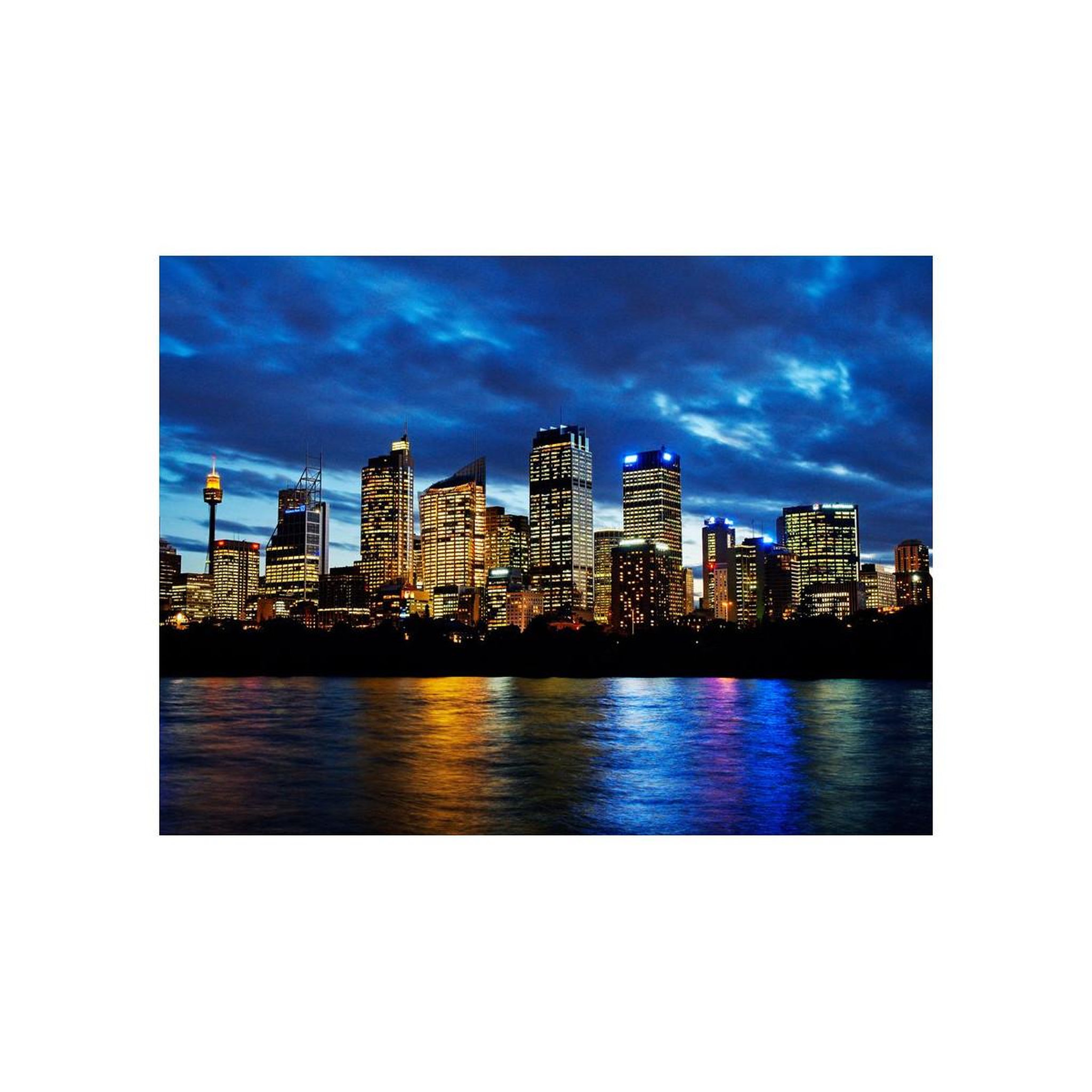 Voir la diapositive 2 : Paris Prix Papier peint  nuages ??du soir sur sydney