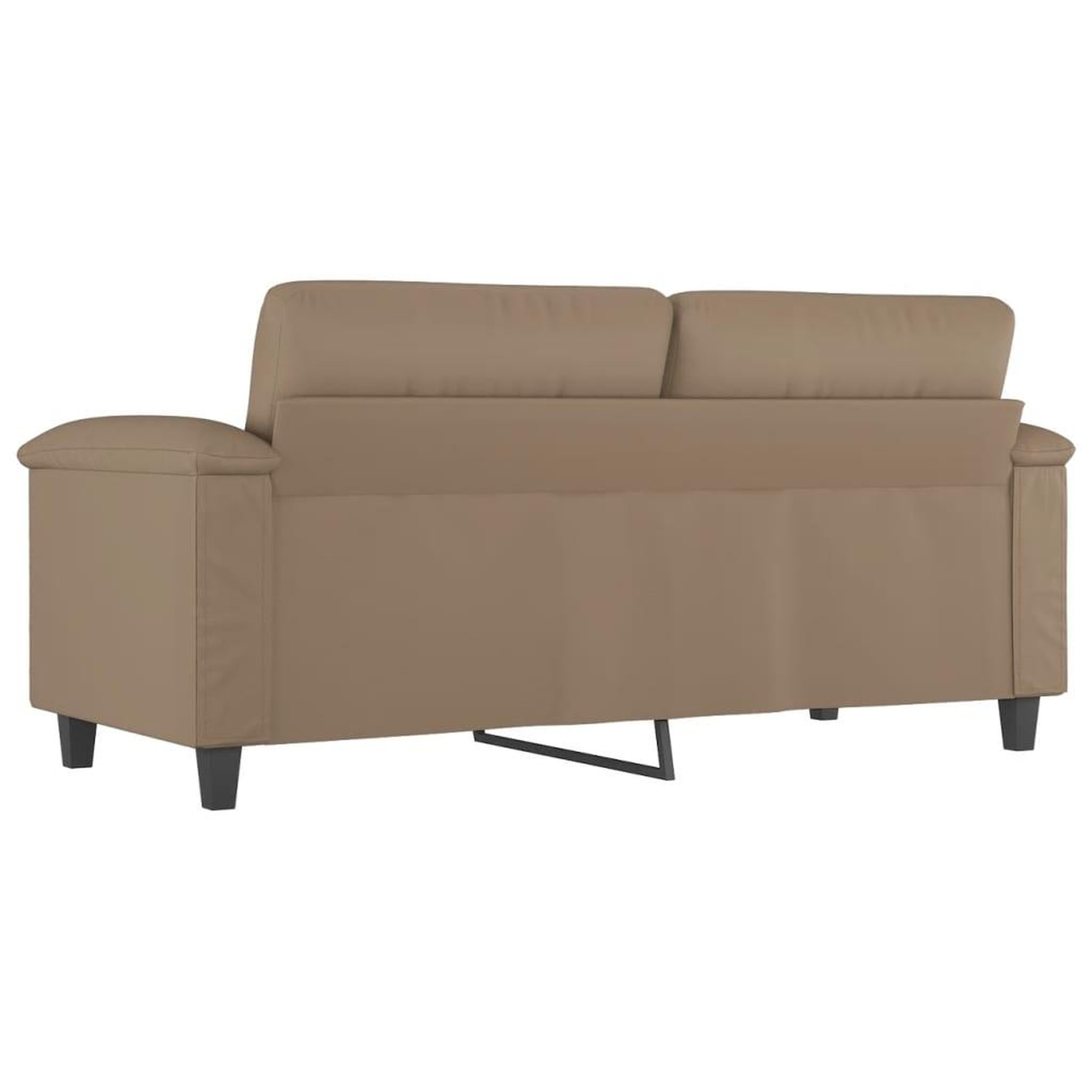 Voir la diapositive 5 : VIDAXL Canape a 2 places Cappuccino 140 cm Similicuir