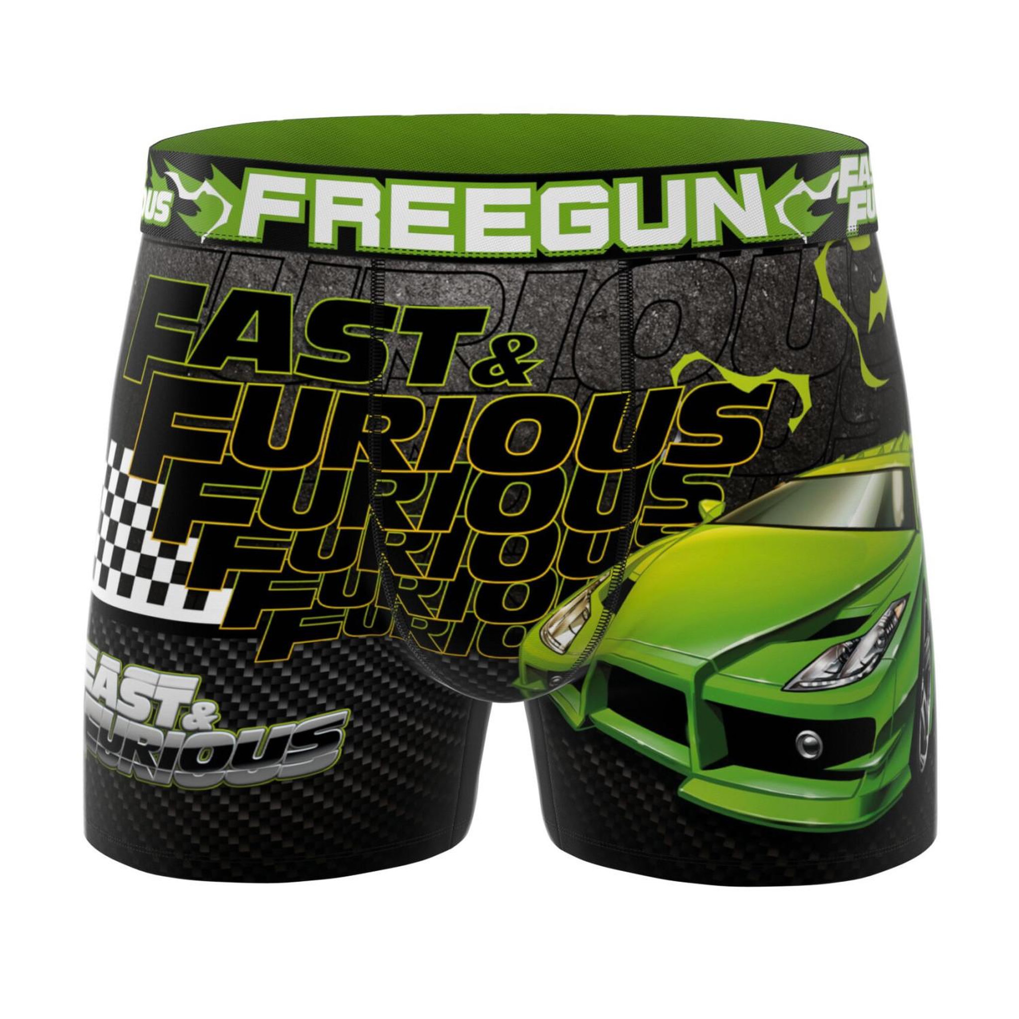 Voir la diapositive 5 : FREEGUN Lot de 4 boxers homme Fast and furious