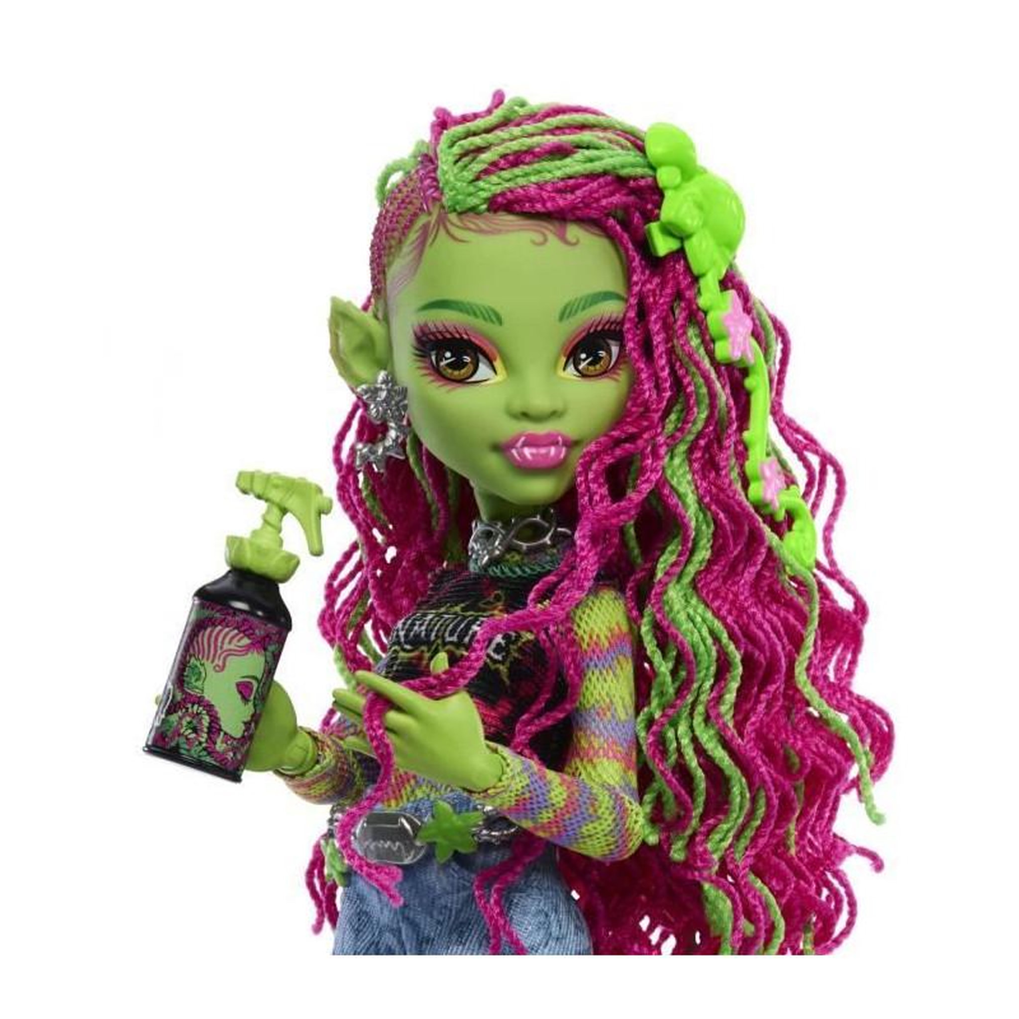 Voir la diapositive 4 : MATTEL Poupée Monster High Mattel Venus McFlytrap verte tendre