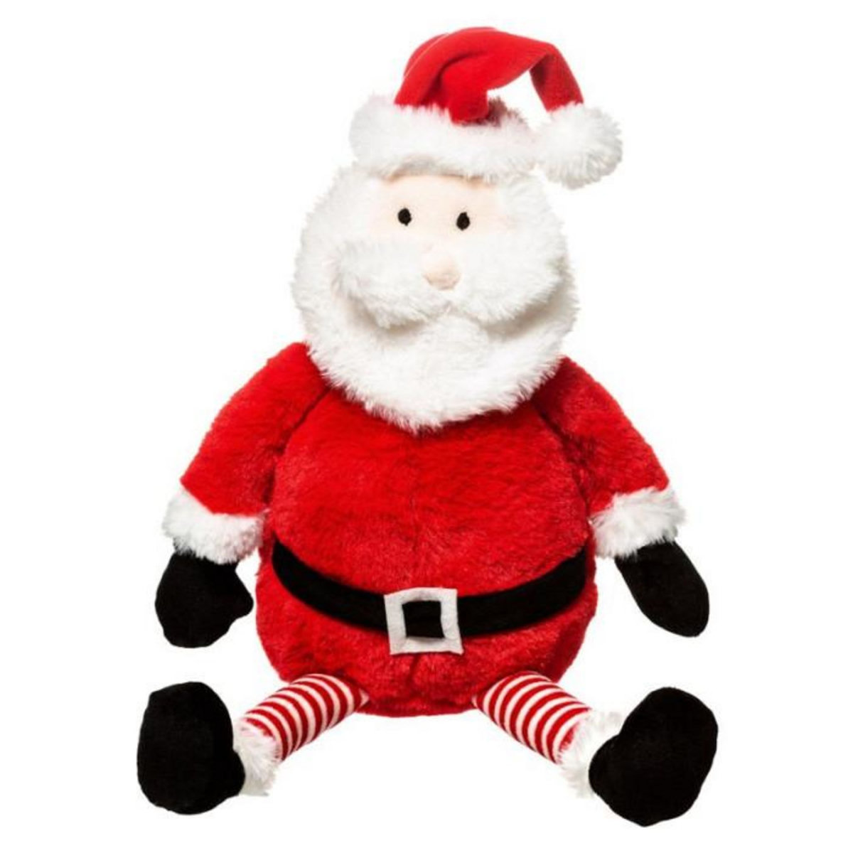 FEERIC LIGHT & CHRISTMAS Peluche Enfant Père Noël  Soir  35cm Rouge