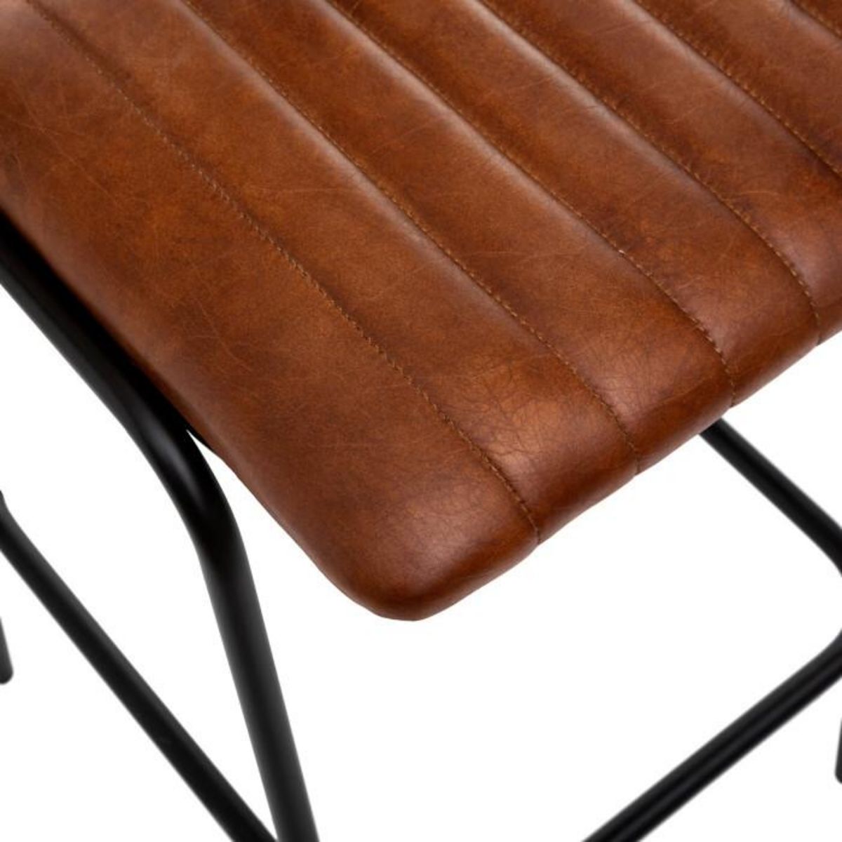 ATMOSPHERA Lot de 2 Chaises de Bar Design  Dario  103cm Marron