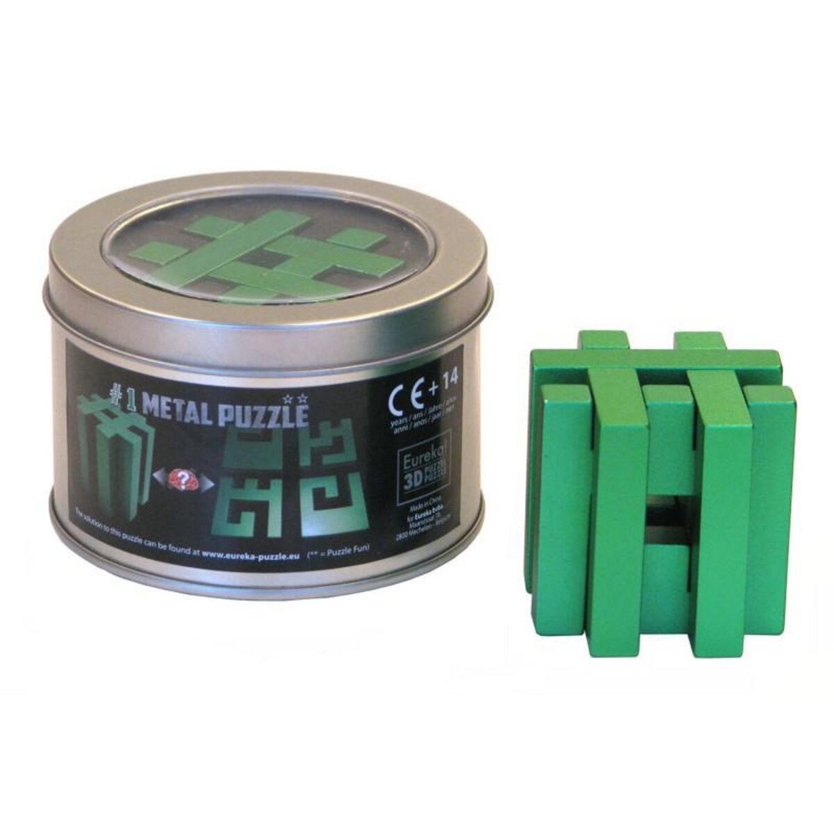 Eureka Toys EUREKA Brain Puzzle Metal in Tin - Hashtag **