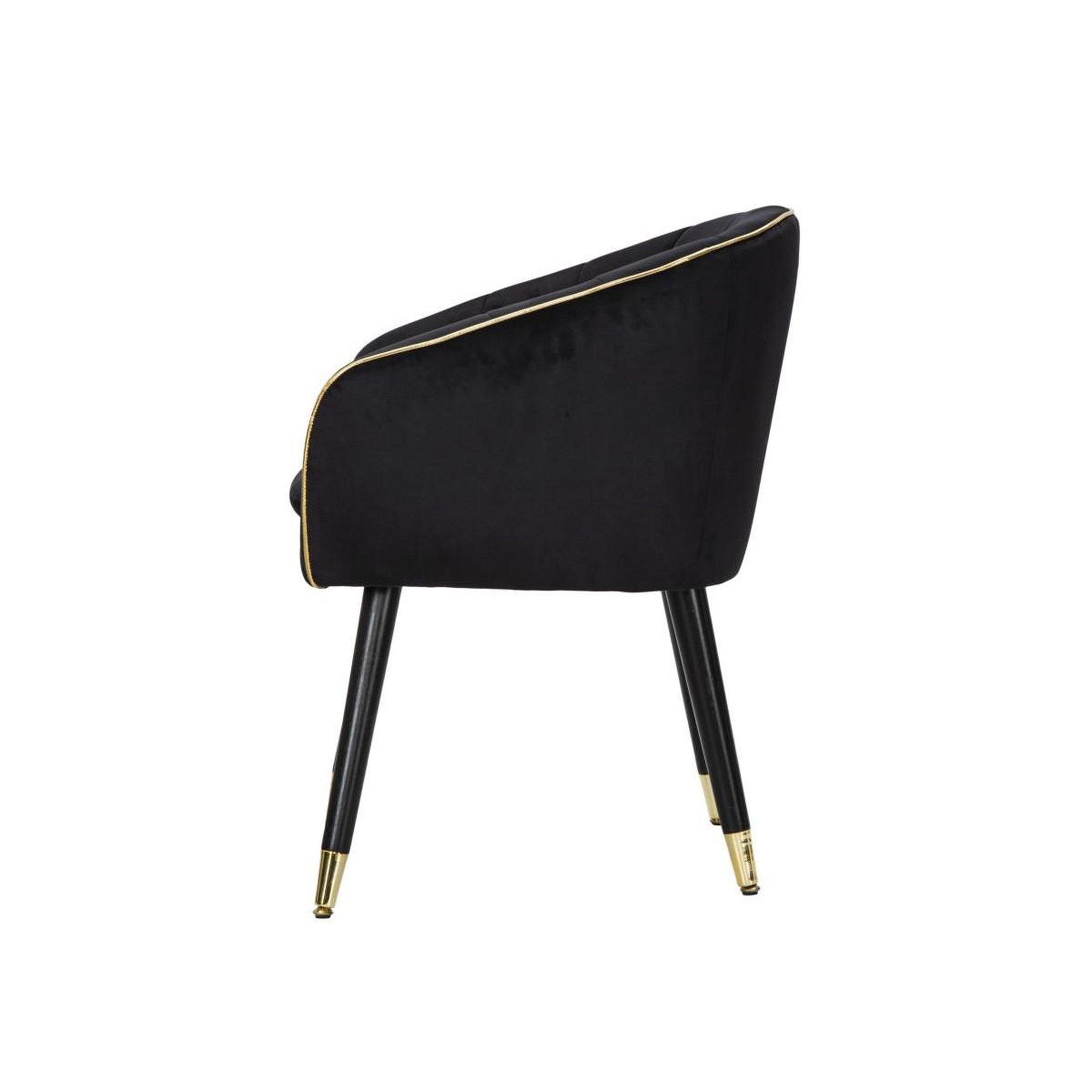 Voir la diapositive 4 : Paris Prix Fauteuil design en tissu  paris  78cm noir