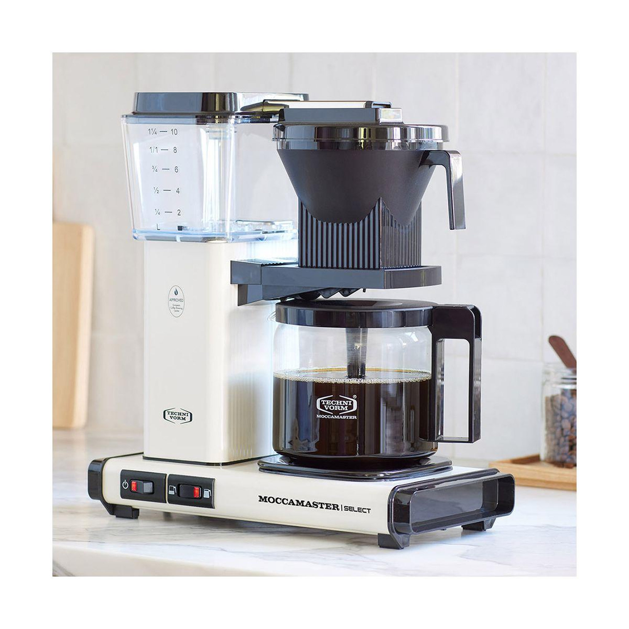 Voir la diapositive 5 : MOCCAMASTER Cafetière filtre Off-white
