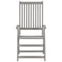 Voir la diapositive 4 : VIDAXL Chaises inclinables de jardin lot de 2 et coussins Bois acacia