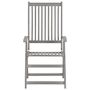 Voir la diapositive 4 : VIDAXL Chaises inclinables de jardin lot de 2 et coussins Bois acacia
