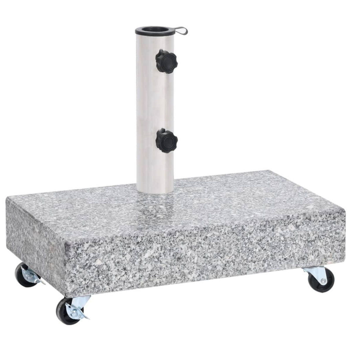 VIDAXL Socle de parasol Gris clair 45x25x8,3 cm Granite