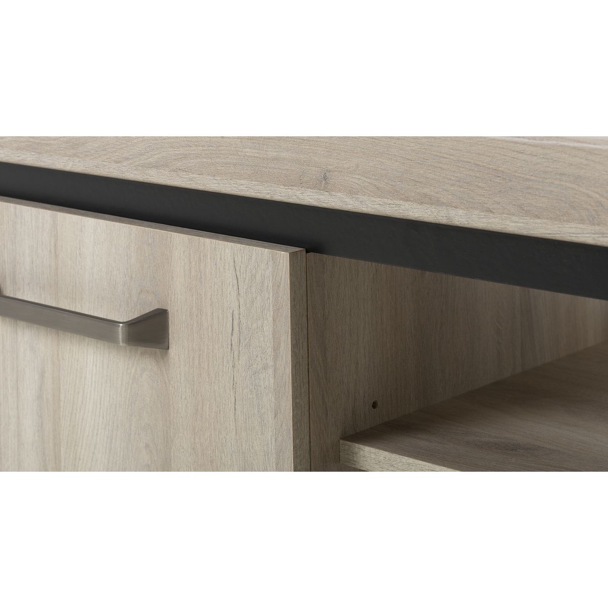 Meuble TV 2 portes  L160xH50xP49cm ROBIN