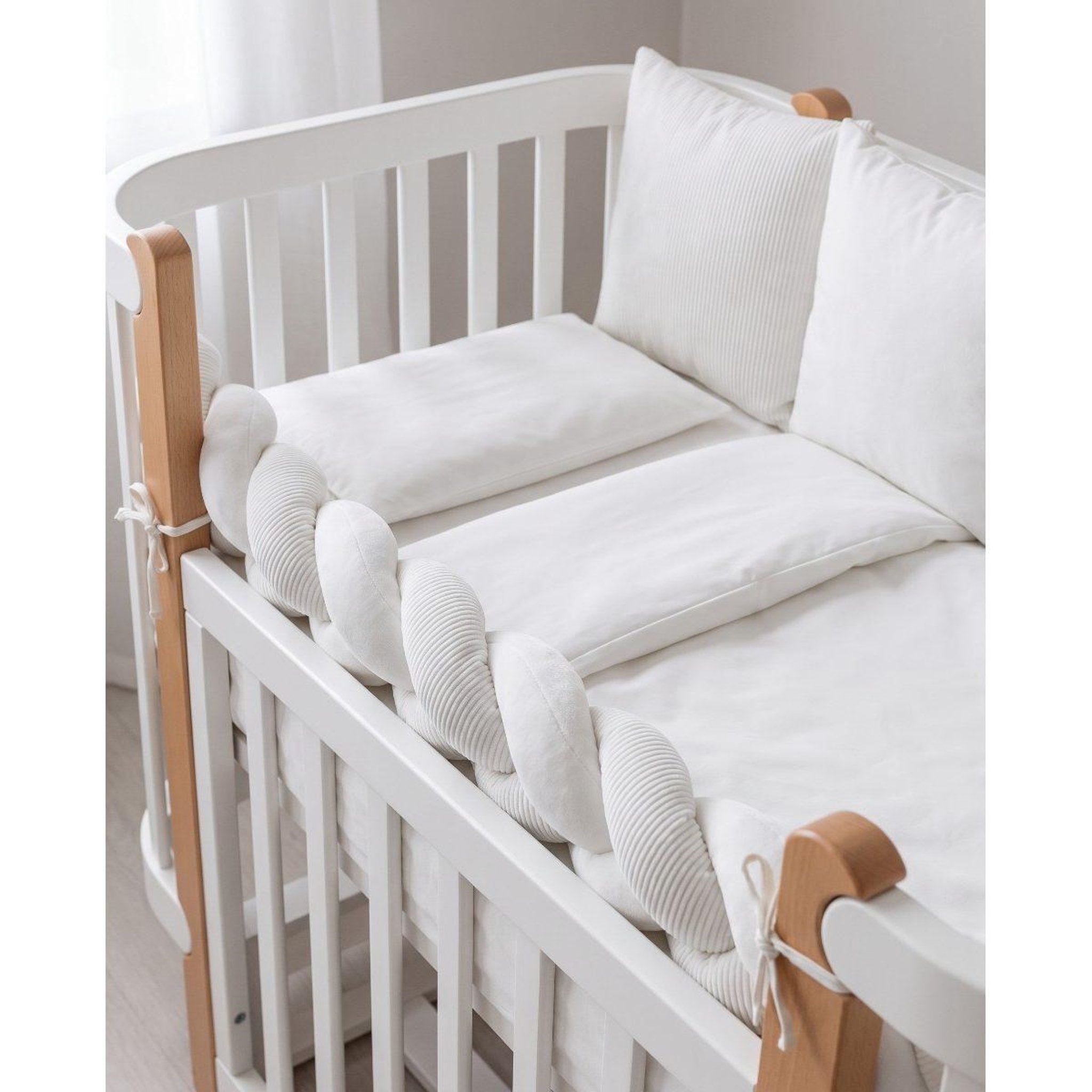 Voir la diapositive 3 : YAPPY KIDS Yappy7in1 - Ensemble de literie 7 en 1 - Blanc