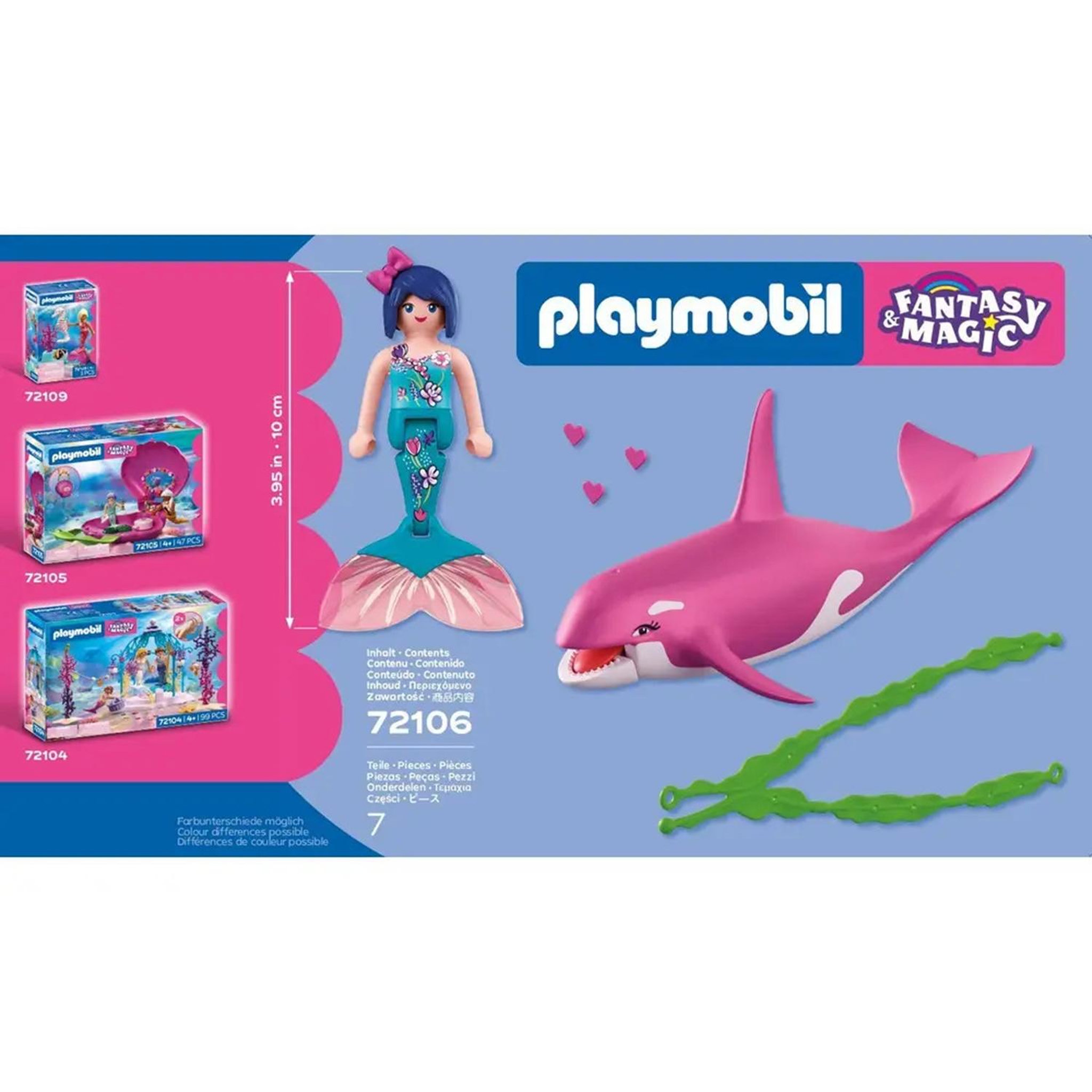 Voir la diapositive 3 : PLAYMOBIL Playmobil 72106 Orque et sirene, Les Sirenes Fantasy & Magic, 7 pieces, Des 4 ans