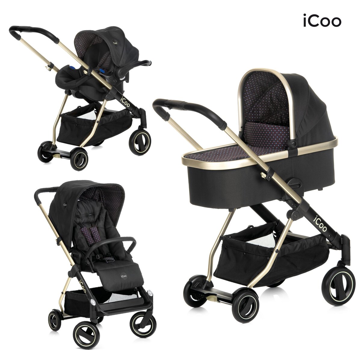 ICOO Poussette trio Acrobat XL plus 