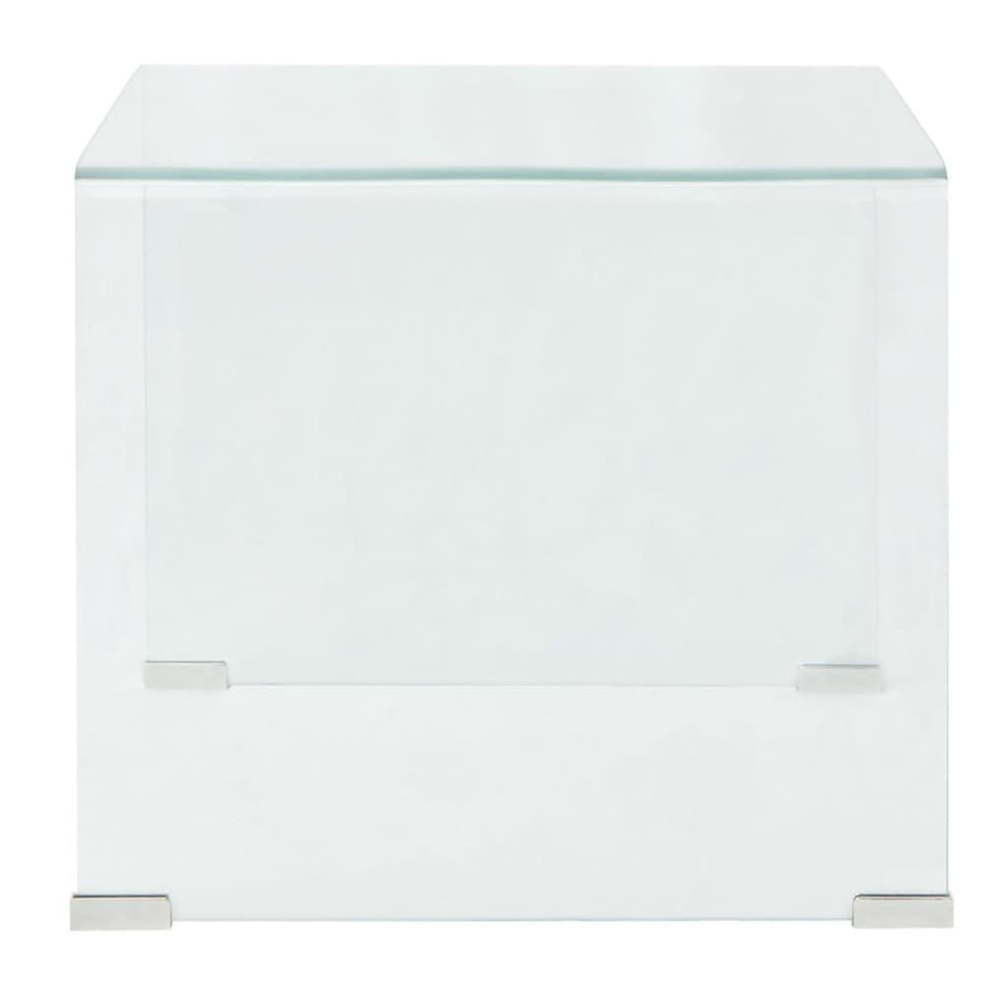 Voir la diapositive 3 : VIDAXL Table basse 49,5 x 50 x 45 cm verre trempe transparent