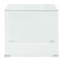 Voir la diapositive 3 : VIDAXL Table basse 49,5 x 50 x 45 cm Verre trempe Transparent