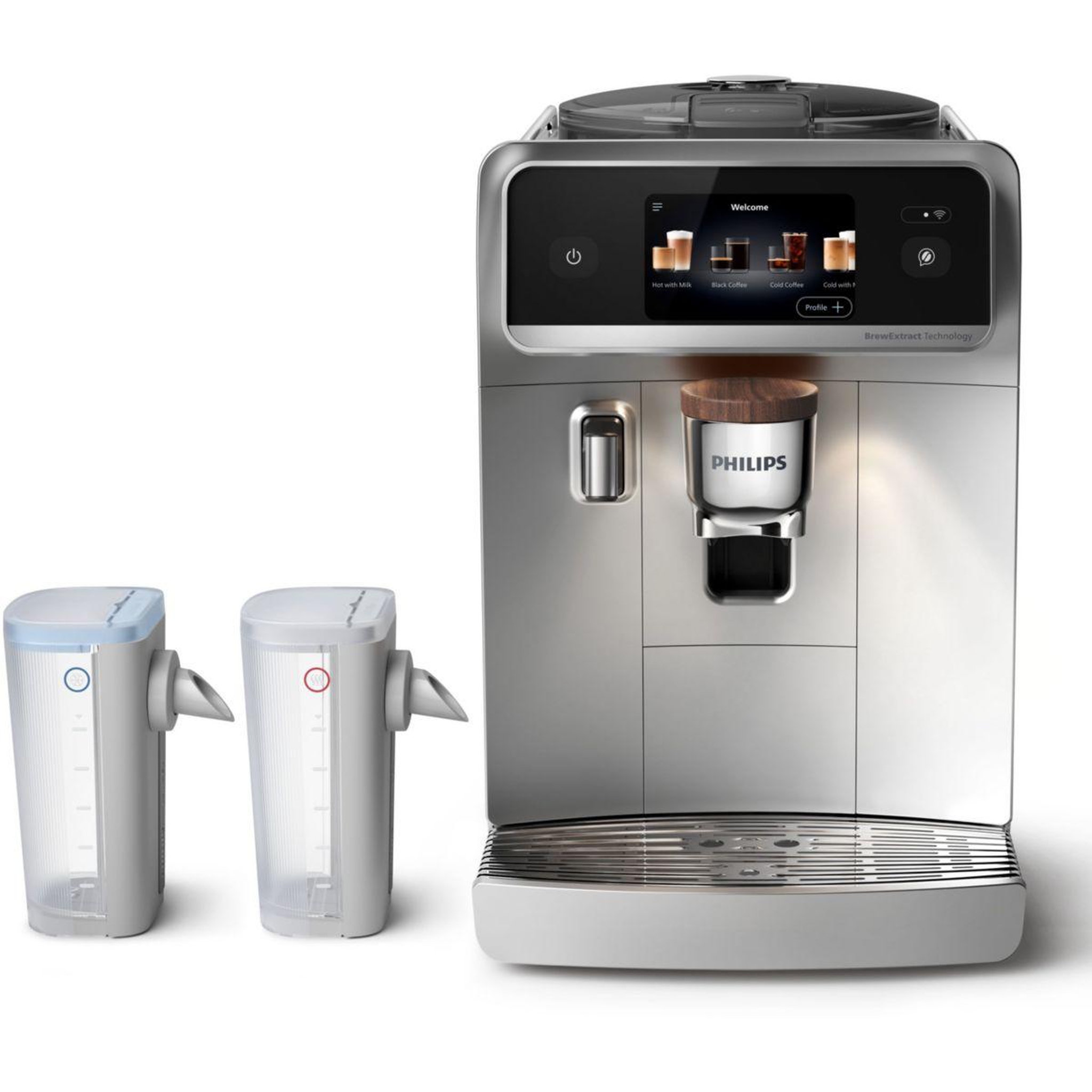 Voir la diapositive 2 : Philips Expresso broyeur café aromis ep8757/20 cafetière à grain silentbrew lattego pro blanche