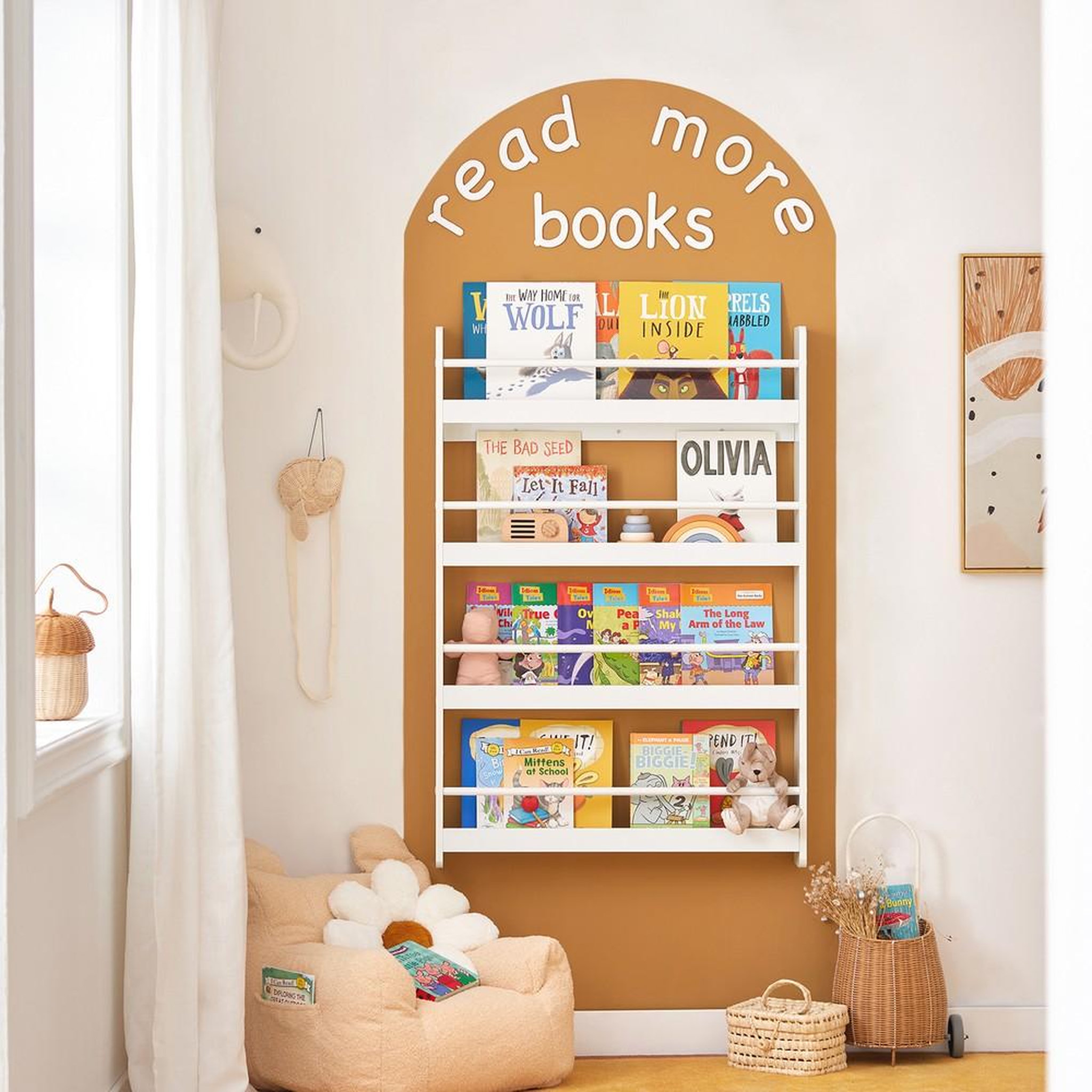 Voir la diapositive 2 : SOBUY SoBuy - Bibliothèque Enfant à 5 étagères - Nordique - KMB08