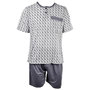 Voir la diapositive 1 : OZABI Pyjama Court Homme ECO HOMEWEAR