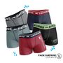 Voir la diapositive 2 : Airness AIRNESS Lot de 3 Boxers homme en coton Best Of Surprise