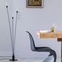 Voir la diapositive 2 : Lumisky Lampadaire ext filaire REEDS Noir Plastique H156CM