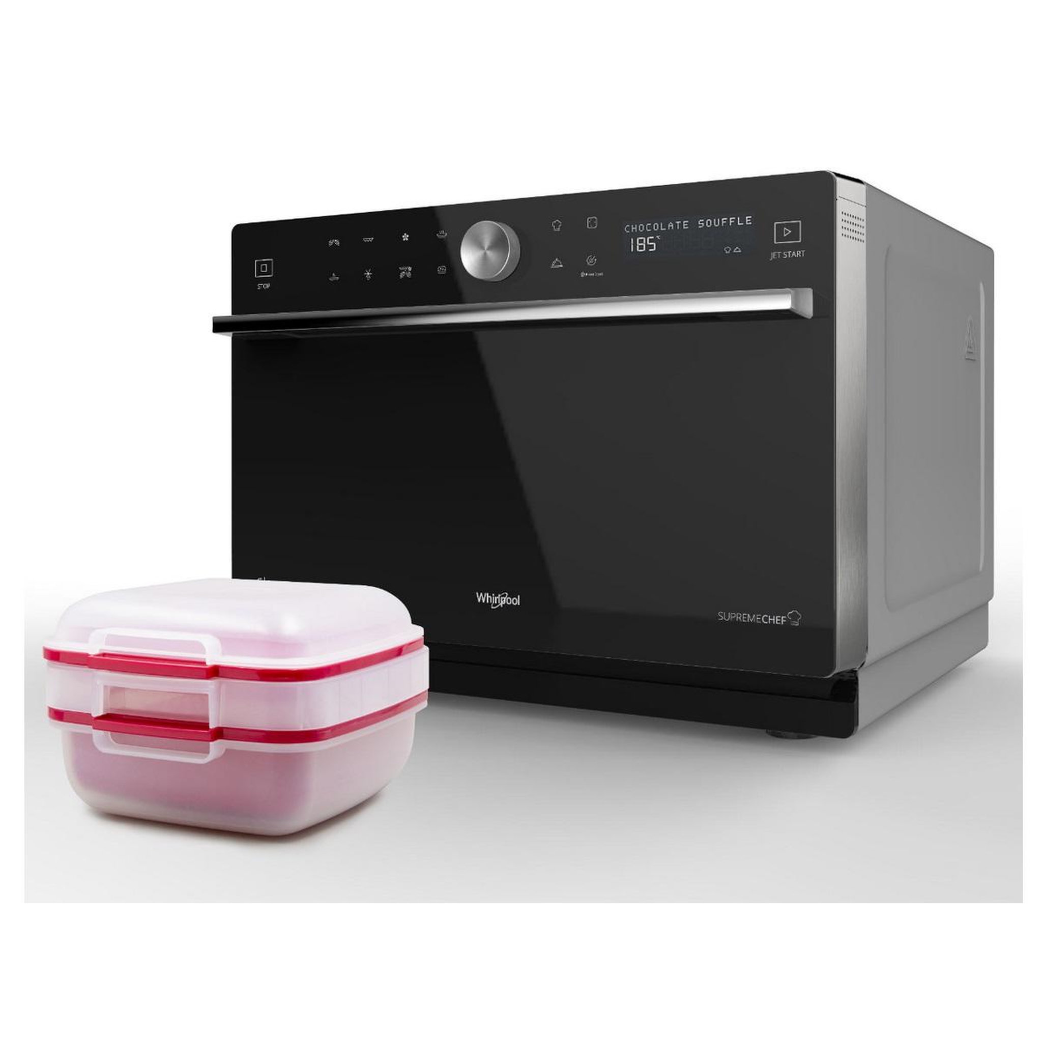 Voir la diapositive 6 : Whirlpool Micro-ondes combiné 33l 1000w noir - MWSC9133SB