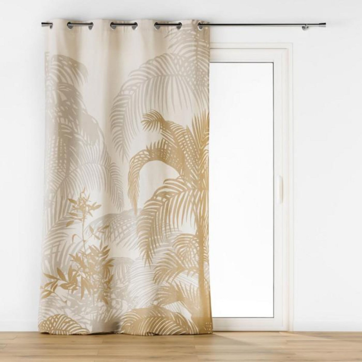 Paris Prix Rideau à Œillets Imprimé  Baobab  140x260cm Beige