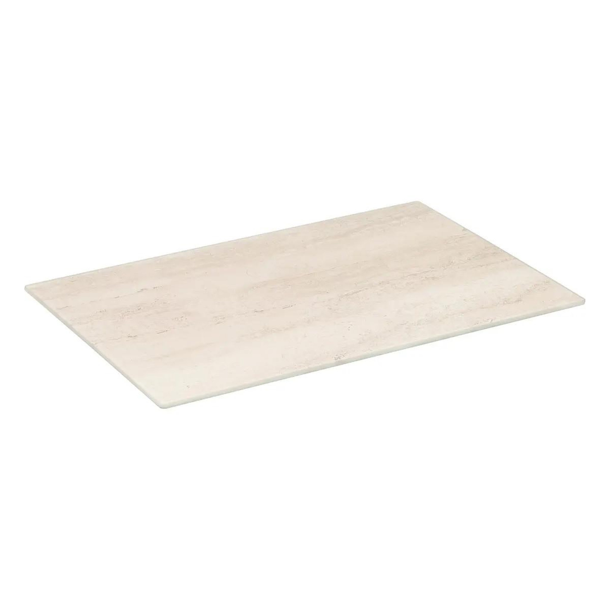 FIVE Planche à découper en verre  effet travertin  30cm beige