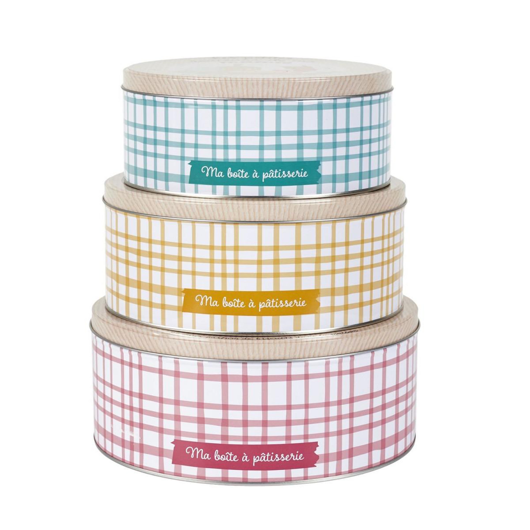 Lily Cook Lot de 3 boîtes à biscuits  mamie lily  22cm multicolore