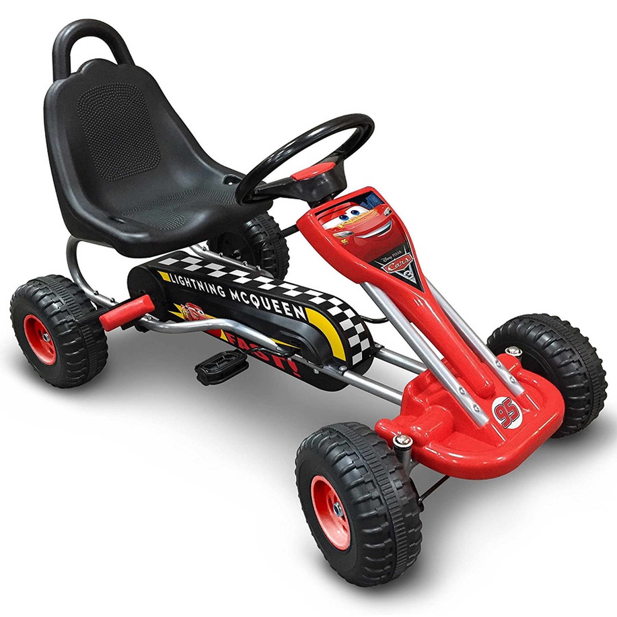 Voir la diapositive 1 : STAMP Kart à pédales rouge 89 x 52 cm - Cars