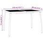 Voir la diapositive 6 : VIDAXL Table de jardin anthracite 110x80x72 cm Treillis d'acier