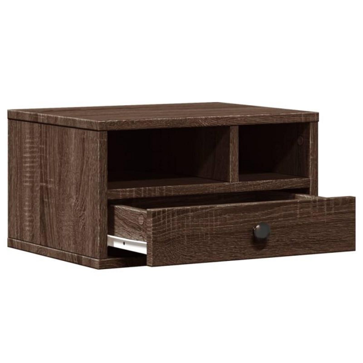 VIDAXL Support d imprimante chêne marron 40x32x22,5 cm bois ingénierie