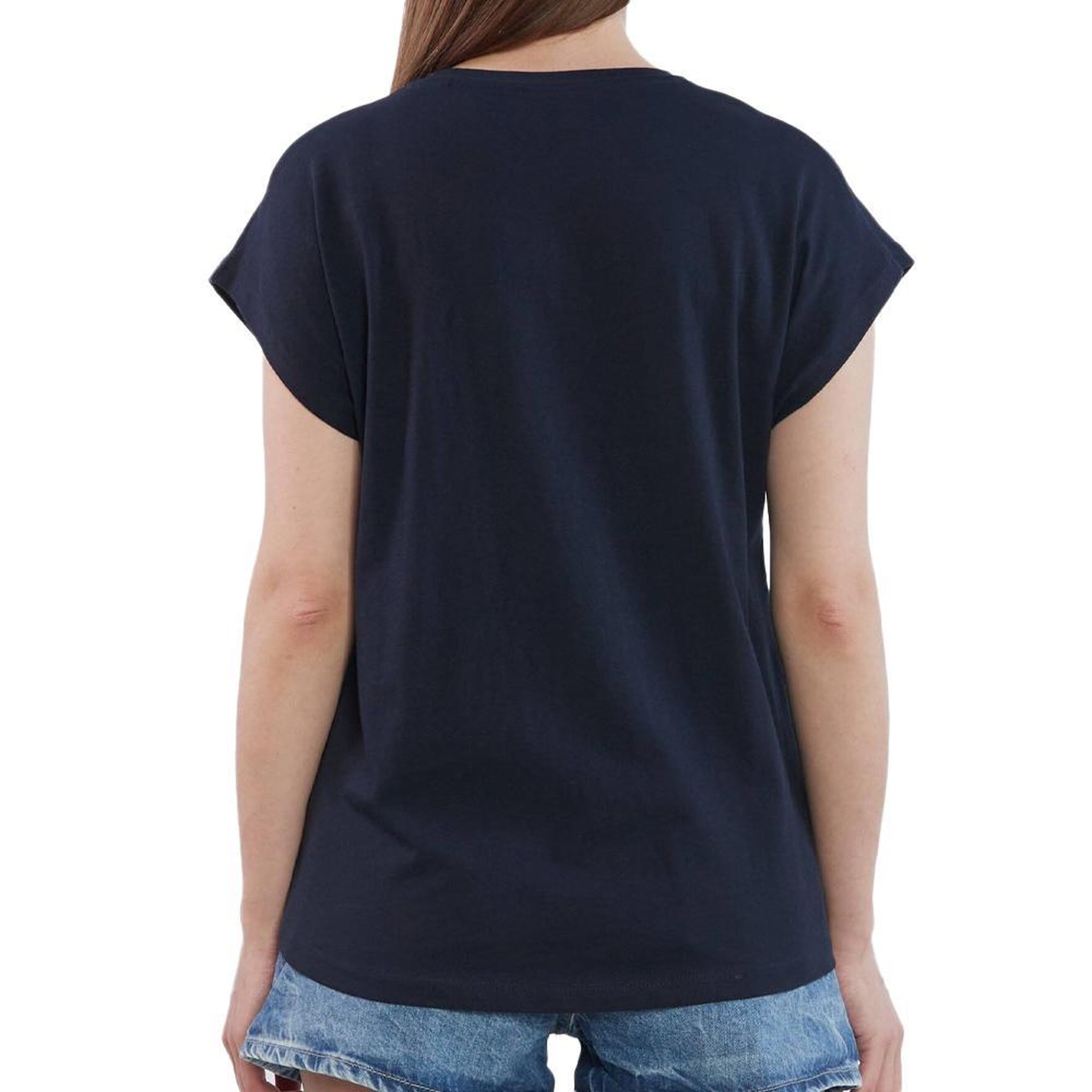 Voir la diapositive 2 : Pepe Jeans T-shirt Marine Femme Pepe jeans Bloom