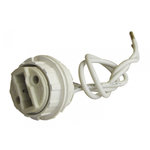 CENTRALE BRICO Douille filetée et bagues pour halogène G9 TIBELEC, plastique, blanc 100 W