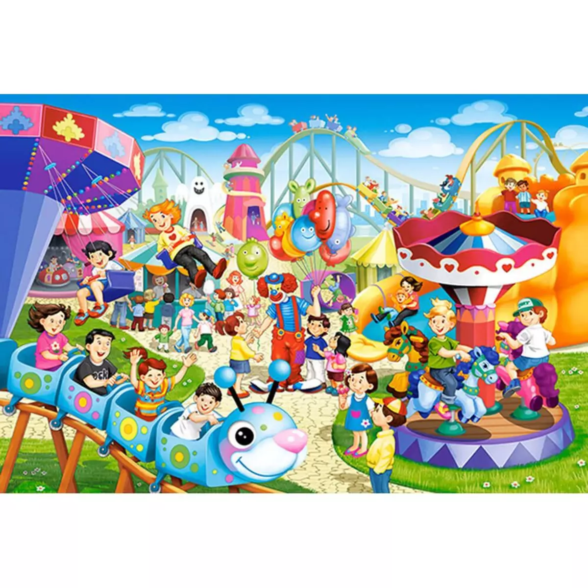Castorland Puzzle 40 pièces maxi : Parc d'attractions - XL