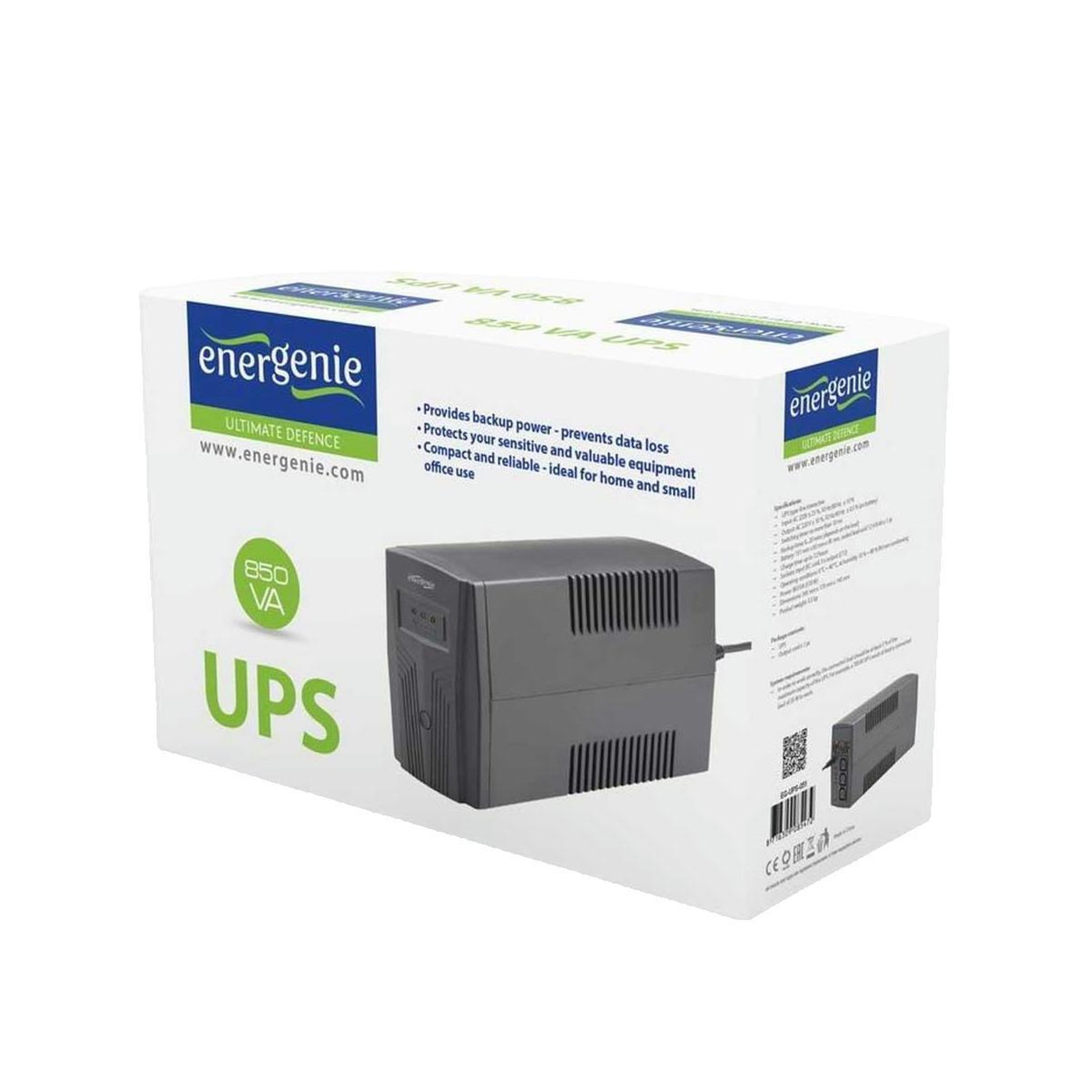 Voir la diapositive 2 : ENERGENIE Onduleur Energenie Gembird EG-UPS-B850 0,85 kVA 510 W