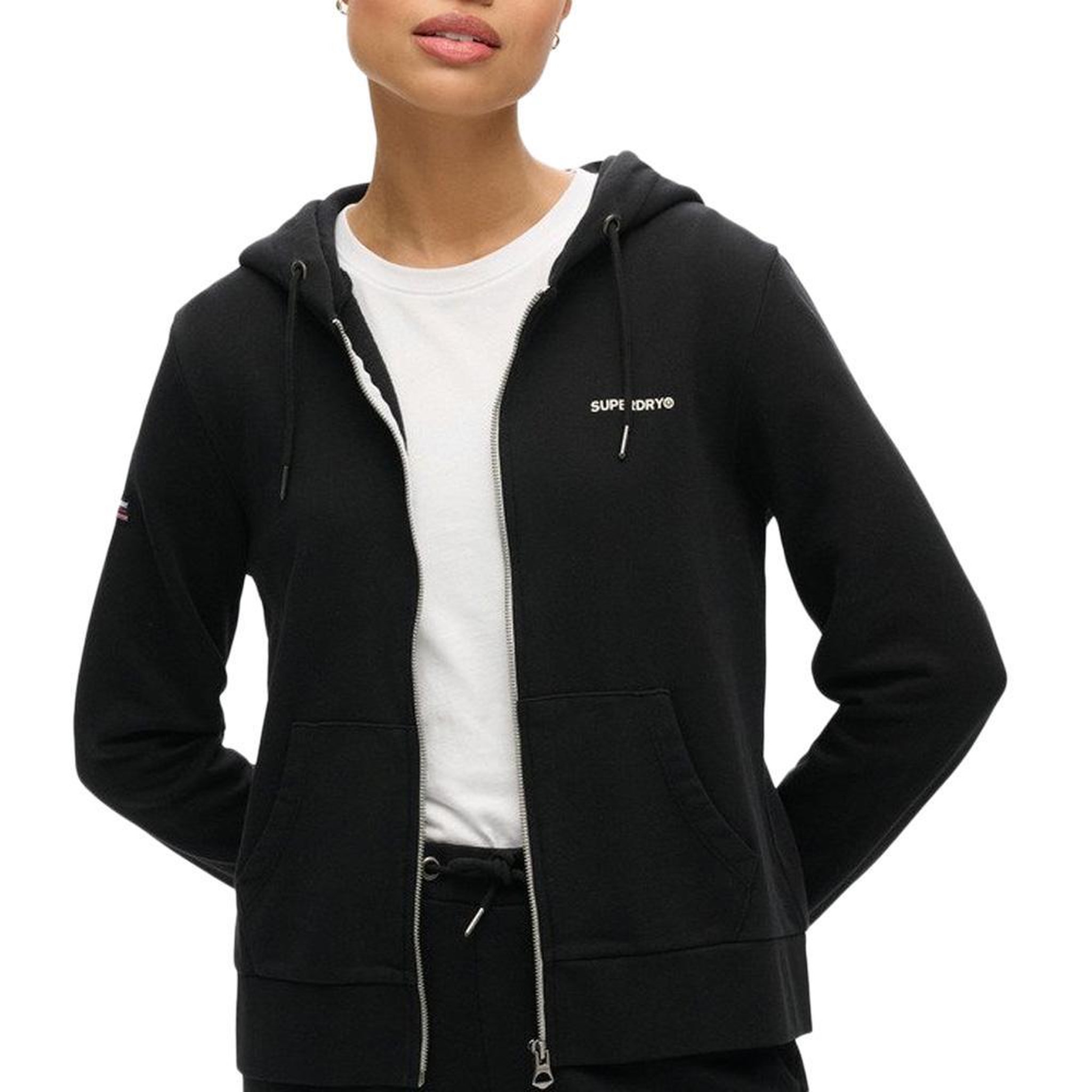 Voir la diapositive 1 : SUPERDRY Sweat Zippée  Femme Superdry Plain Zip Hood