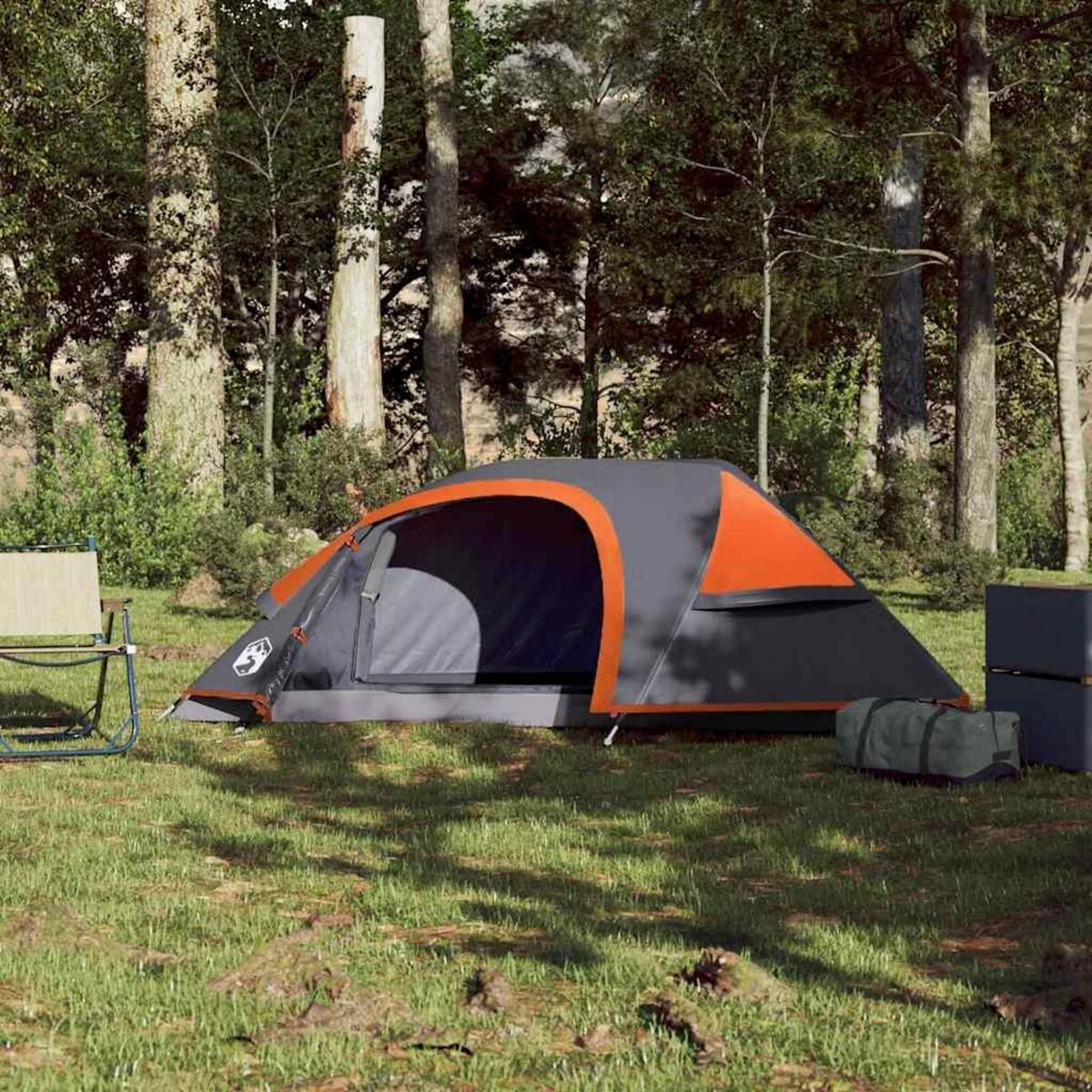 VIDAXL Tente de camping a dome 1 personne orange impermeable