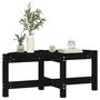 Voir la diapositive 4 : VIDAXL Table basse Noir 87x48x35 cm Bois massif de pin