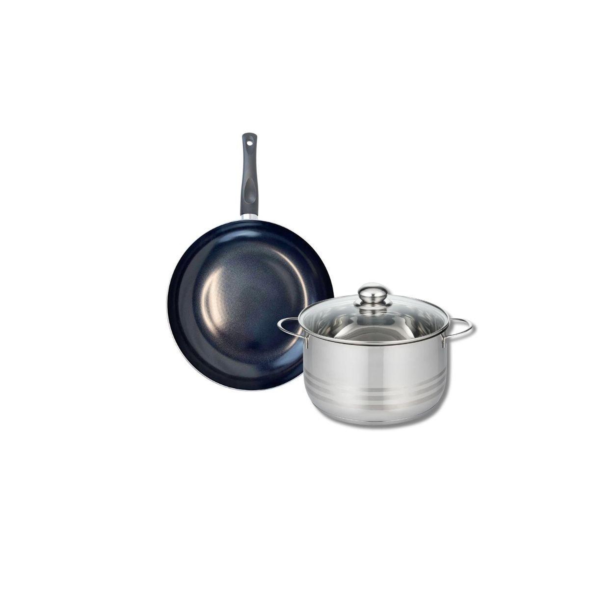 ELO Ensemble de 1 poêle de cuisson 24 cm et 1 faitout 20 cm elo prima brillant