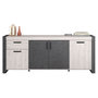 Voir la diapositive 5 : Buffet 4 portes L218 cm ELLA