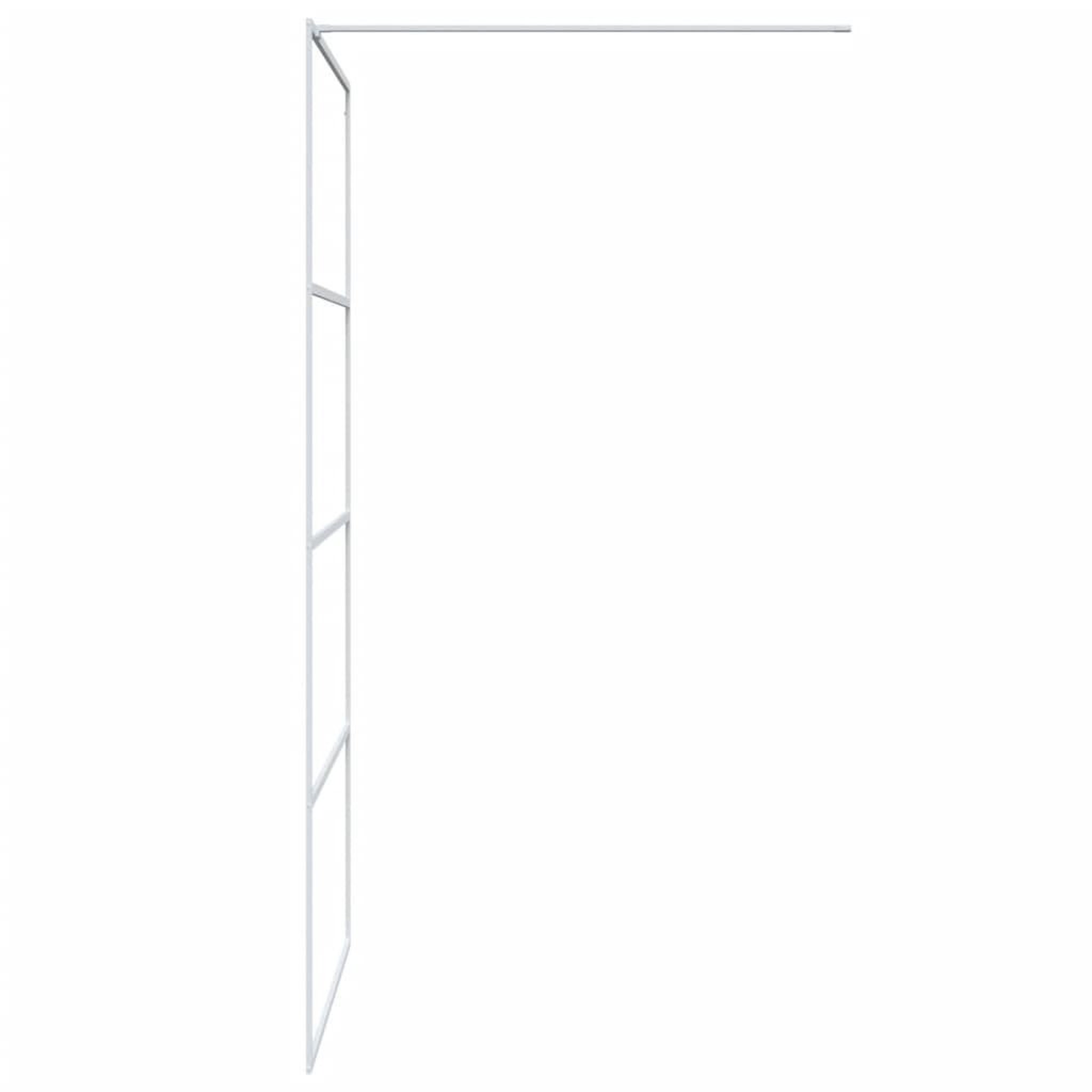 Voir la diapositive 4 : VIDAXL Paroi de douche Blanc 100x195 cm Verre ESG transparent