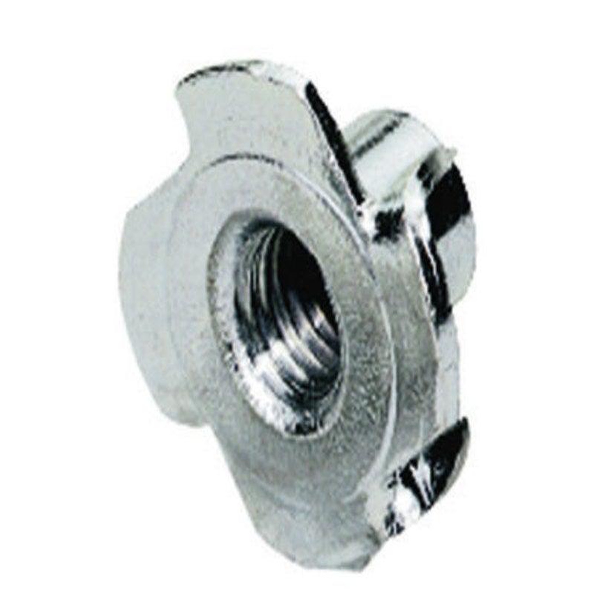 CENTRALE BRICO Lot De 8 Écrous À Enfoncer Acier Chromé Hettich, L.19 Mm