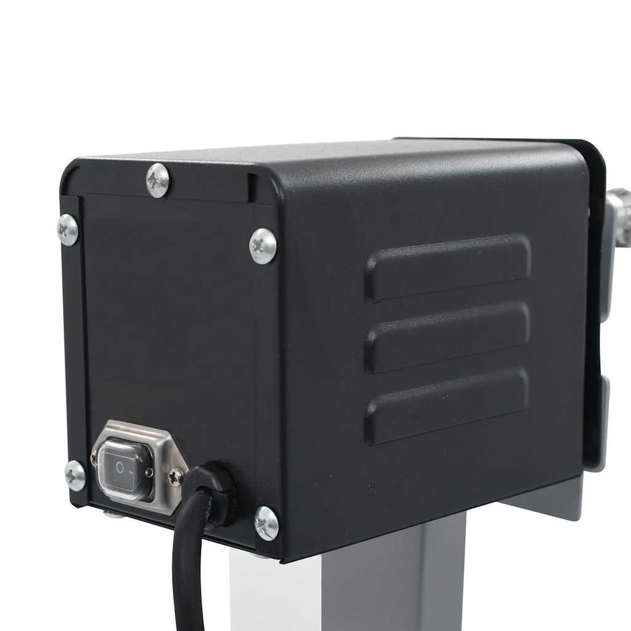 Voir la diapositive 5 : VIDAXL Rotissoire pour barbecue electrique acier inoxydable